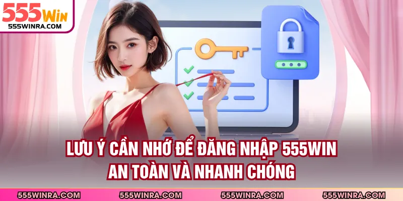 Lưu ý cần nhớ để đăng nhập 555WIN an toàn và nhanh chóng